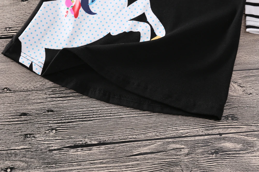 Spring Girls Dress 2018 Striped Long Sleeve Kids Costumes For Girls Princess Unicorn Print Party Dresses Autumn Children Clothes (12)