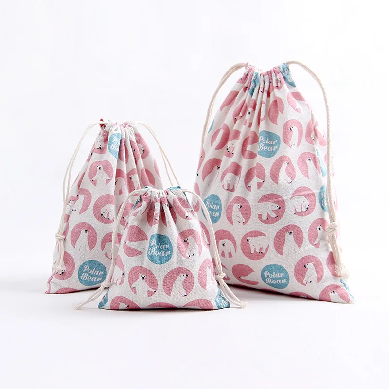 ETya المرأة ماكياج المنظم سفر التجميل حقيبة القطن الكتان الرباط مستحضرات التجميل حقيبة للتخزين متعددة الوظائف الإناث حقيبة مستحضرات تجميل