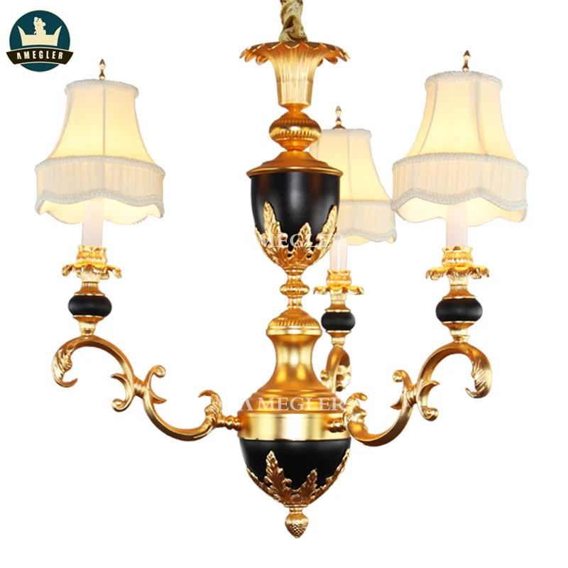 AMEGLER The luxurious villa French parlor lamp bedroom copper of pendent Europe imperial palace formula | Лампы и освещение