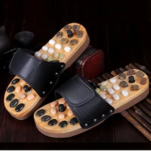 170624/Foot magnet stone pebble massage slippers foot health care men and women foot soles massage shoes