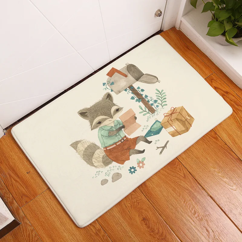 Коврик для печати лиса коврик цифровой ванной и кухни туалет воды|printed mat|mat carpetmat
