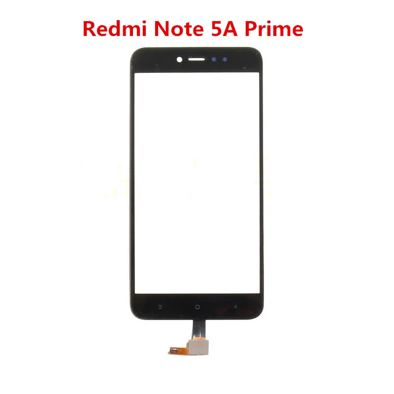 Сенсорный экран для Xiaomi Redmi Примечание 5A/Note5A Prime Передняя стеклянная крышка ЖК-экран внешняя панель Объектив дигитайзер Датчик