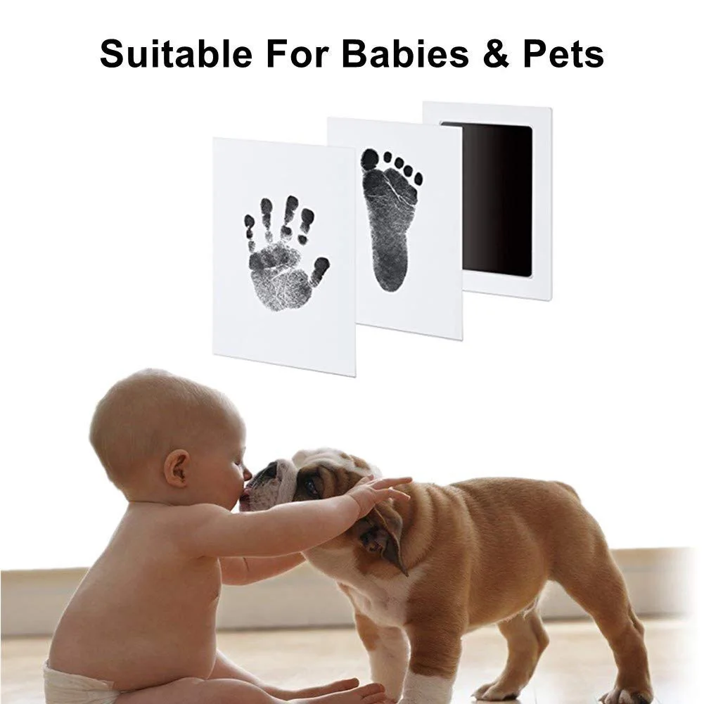 Safe Ink Pad Mess Free Inkless Baby Non-toxic Imprint Cards Stamp Newborn Souvenir Footprint Infant Handprint