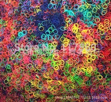 Mixed Colorful Loom Bands for DIY Gift (600 pcs Bands+20S-clips per pack) Free shipping