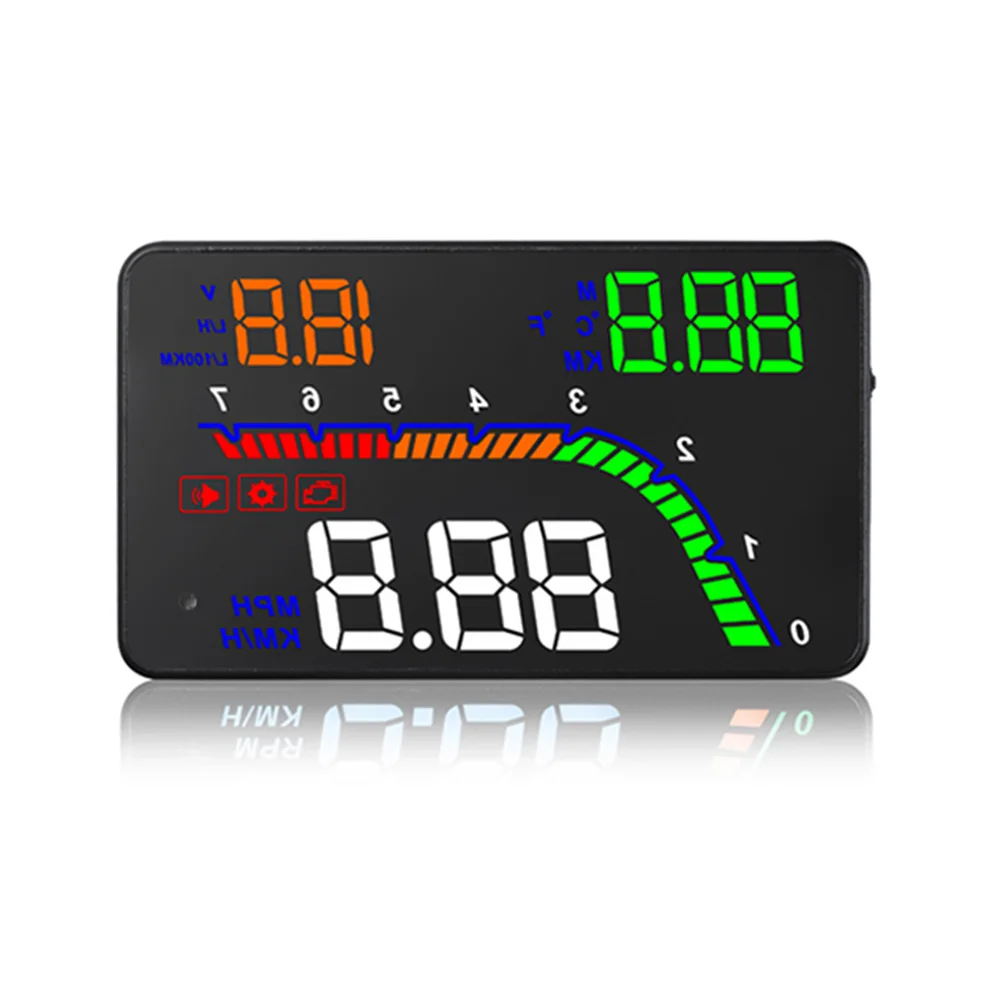 

OBD2 Car HUD Head Up Display 4.0 Inch Car Styling Speedometer Projector on the Windshield Overspeed Warning Diagnostic Tool