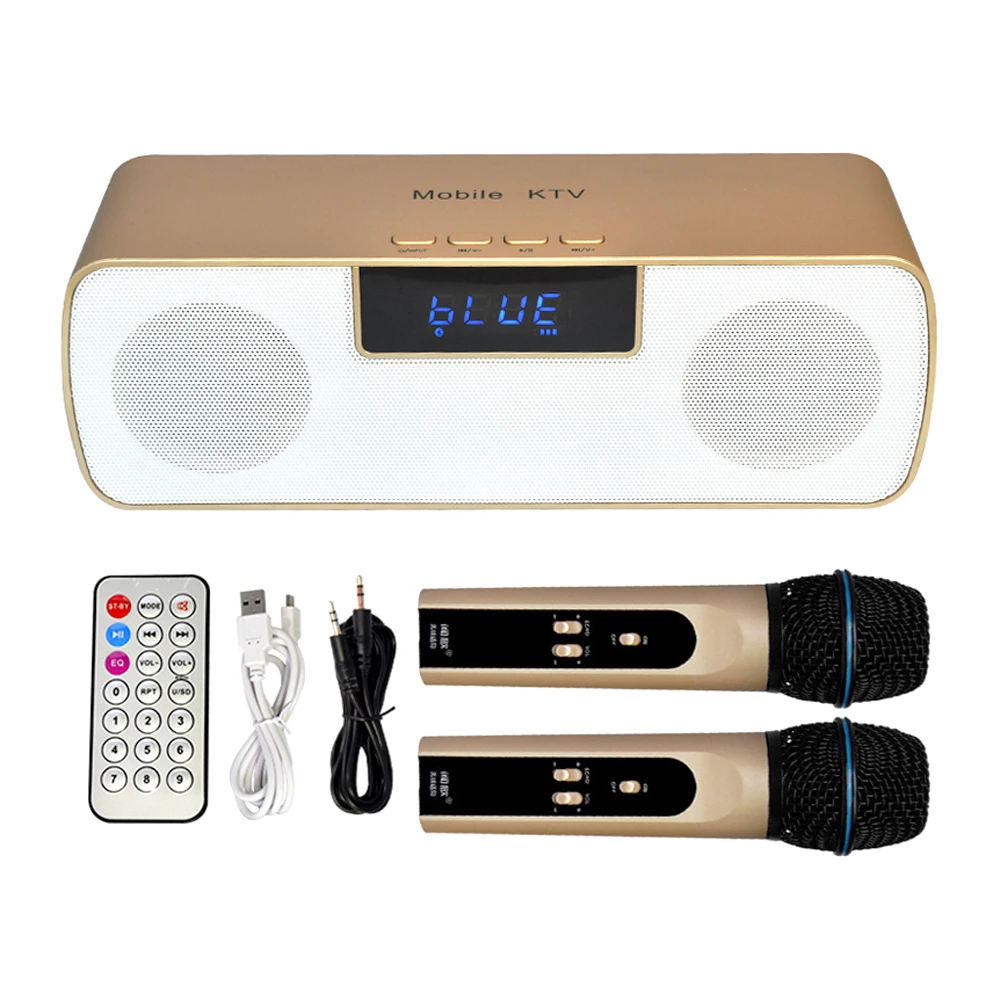 N-200 мобильный KTV беспроводной микрофон караоке KTV плеер Ручной конденсаторный с беспроводной динамик для iPhone iPad iPod