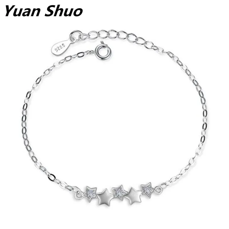 Японский и корейский стиль изысканный пятиконечная звезда простой моды инкрустированные полудрагоценные дамы браслет