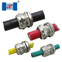 6 шт M12* 1,5 Никель латунь Водонепроницаемый металлическое уплотнение кабеля Разъем для 3 мм-6,5 мм провода