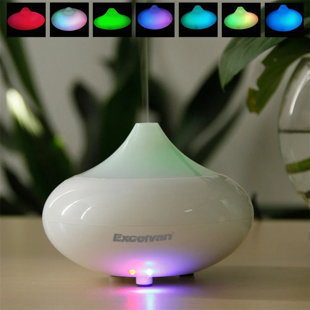 Excelvan Essential Oil Diffuser Ultrasonic Aromatherapy Humidifier Aroma Diffuser Mist Air Purifier Purifier White GX-02K 1