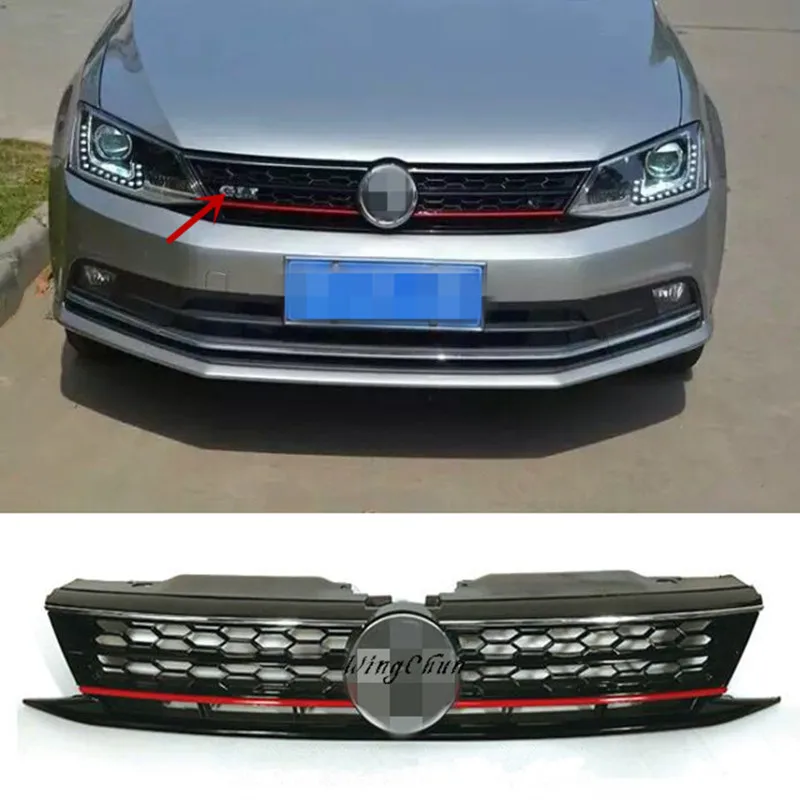 

High Quality ABS Honeycomb GLI Front Upper Grille Fit For MK6 2015 2016 Up Grill