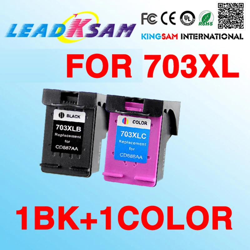 2x совместимый картридж с чернилами для hp703 CD887AA CD888AA 703xl hp DeskJet D730 F735 K510a K109a k209a |
