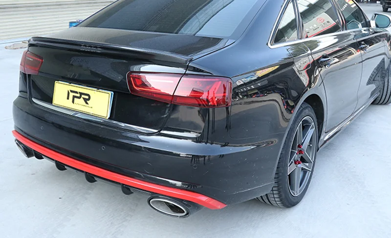 Летучая мышь стиль Caractere 3K углеродного волокна спойлер для A5 A5L 2-DR Coupe 2012- задний багажник загрузки сплиттер крыло губы США