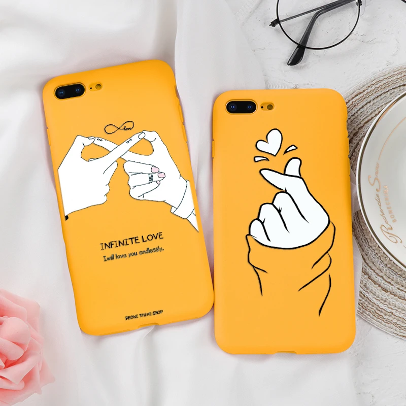 

Simple Love Heart Patterned Case For iPhone 8 Plus 7 6 6S Plus 5 5S SE 9 10 For iPhone XS Max For iPhone XR X Silicone TPU Cover