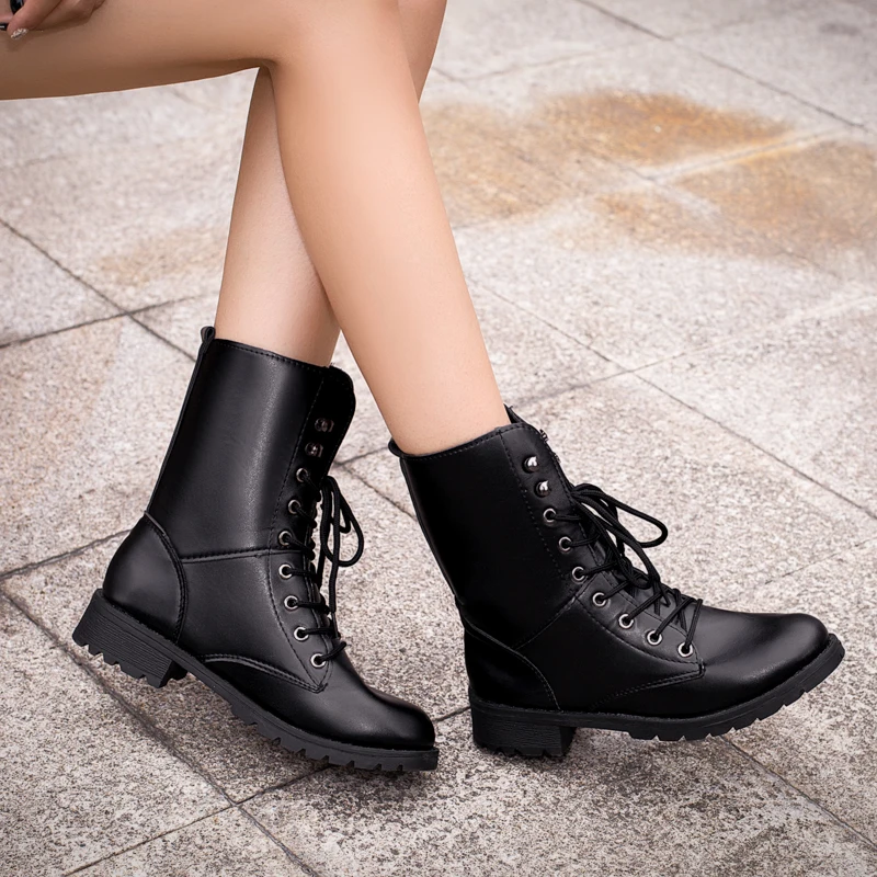 waterproof low heel boots