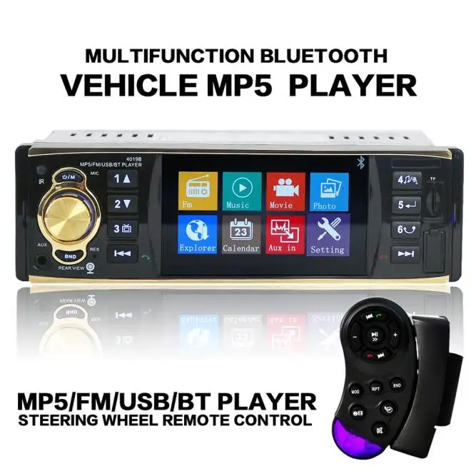 

Auto 4.1 Inch In-Dash Car Bluetooth Stereo Aux Input USB/SD/FM/MP5/BT/WMA/MP3 Radio Player Dec22