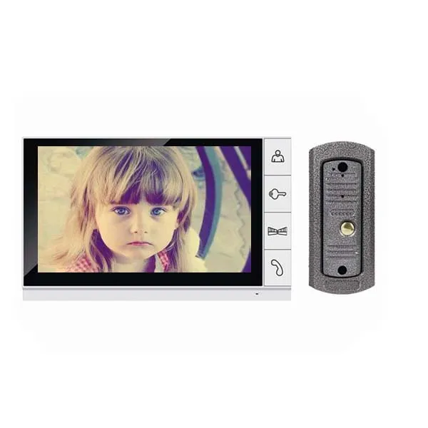 

9 Inch Color LCD Video Door Phone Intercom System video citofono Support Standby Video Record with waterproof IR camera