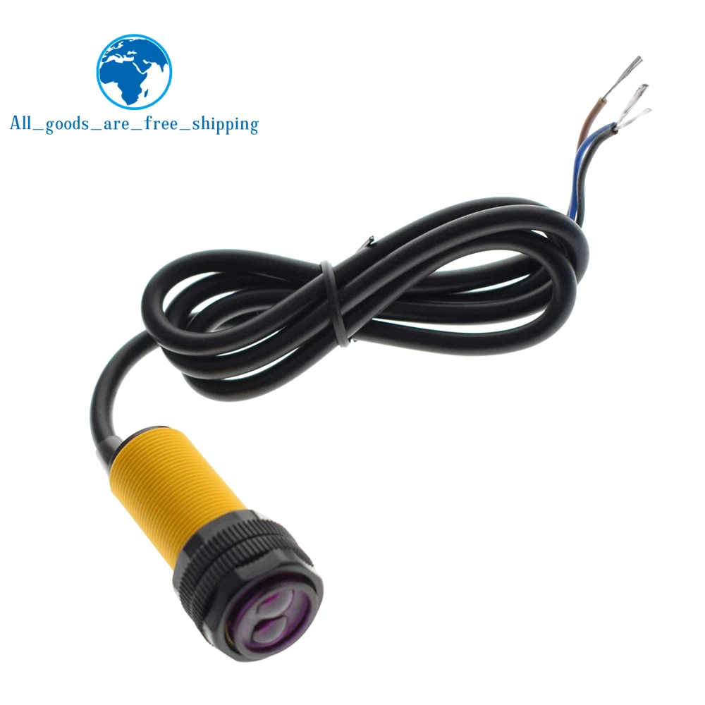 

Smart Car Robot E18-D80NK Infrared Obstacle Avoidance Photoelectric Sensor Proximity Switch 3-80cm Detection Range Adjustable