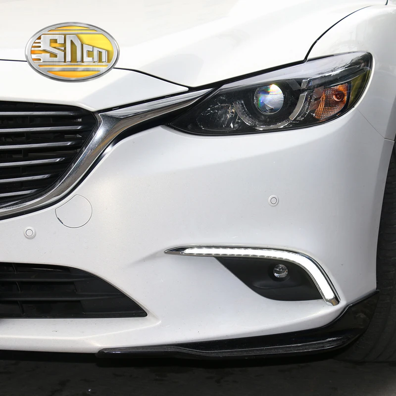 SNCN LED Daytime Running Light For Mazda 6 2016 2017 Car Accessories Waterproof ABS 12V DRL