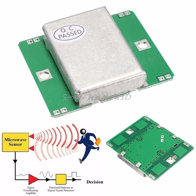 HB100 Микроволновая печь датчик движения 10,525 ГГц доплеровский радар детектор для Прямая поставка