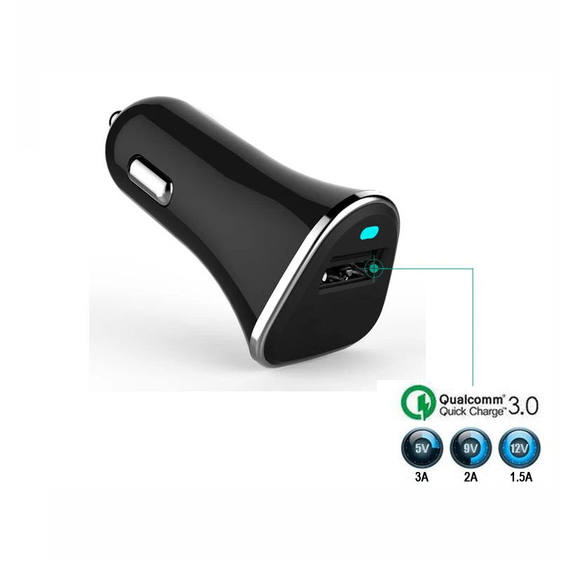 INGMAYA QC3.0 Quick Charge USB Автомобильное зарядное устройство 18 Вт быстрой зарядки для автомобиля Samsung Galaxy S6 S7 Edge Nexus htc адаптеры питания