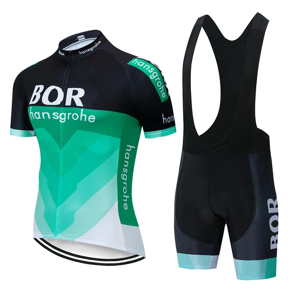 

2019 BOR cycling team jersey gel pad bike shorts Ropa Ciclismo mens summer bike wear quick dry bicycling Maillot Culotte