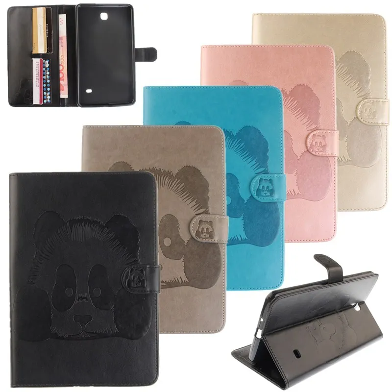 

Luxury 7" Cartoon tablet PU Leather Flip Smart Stand Tablet Cover Case for Samsung Galaxy Tab 4 7.0 T230 SM-T231 With Card slot