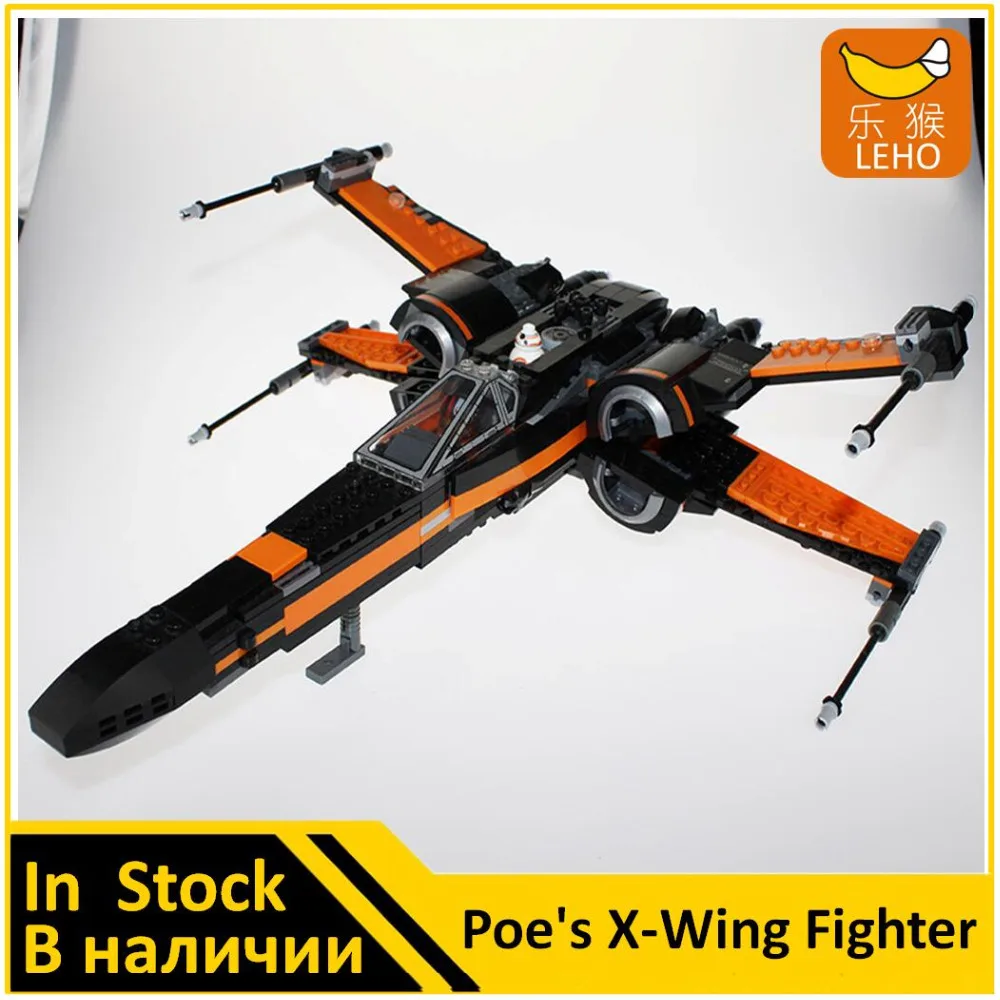 

Compatible 05004 Star Wars Figures Poe's X Wing Fighter 75102 Building Blocks Model Educational Toys For Children