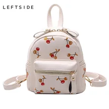 LEFTSIDE 2017 Mini Bagpack Nette Teen Rucksäcke Für Teenager Mädchen Zurück Tasche Frauen PULeather Kleine Stickerei Taschen kinder Zurück Taschen