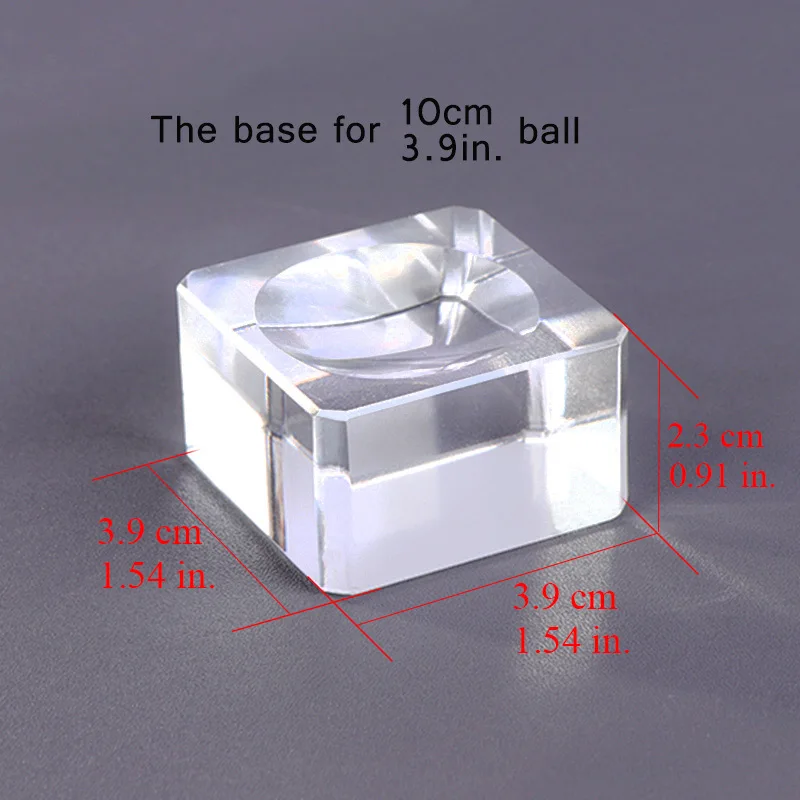 1 шт. Хрустальная основа для хрустального шара прозрачная стеклянная квадратная основа украшения шаровые аксессуары