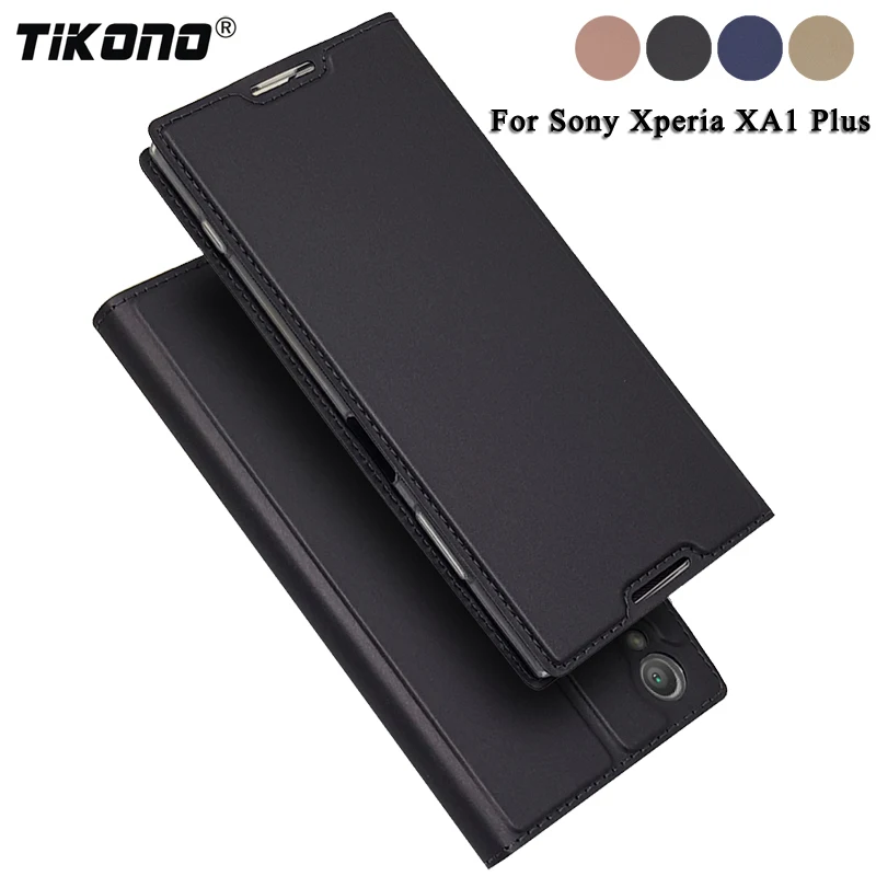 

TIKONO For Sony Xperia XA1 Plus Case XA1Plus 5.5 Luxury Leather Flip Book Cover Phone Bags Cases for Sony Xperia XA1 2 Xper XA1+
