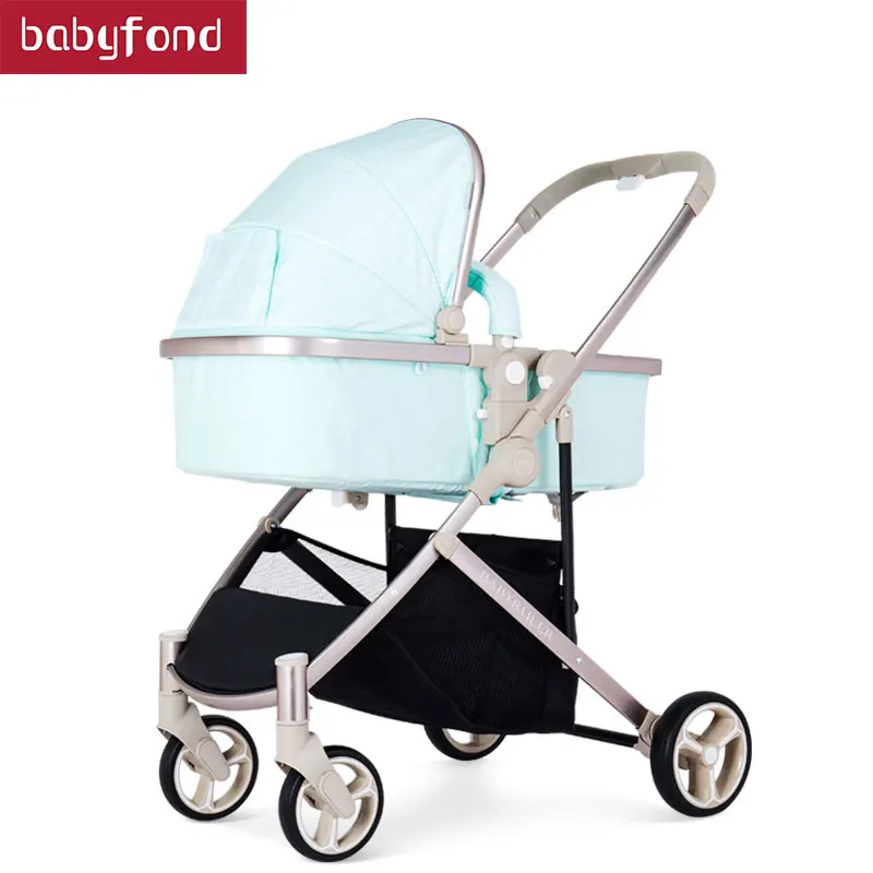

BABYRULER high-profile baby stroller kids trolley can sit one-way two-way one-click fold BB carriage