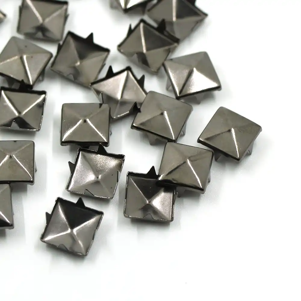 100pcs Square Spike Claw Studs Rivets Leatherwork Shoes Bags Punk Rock