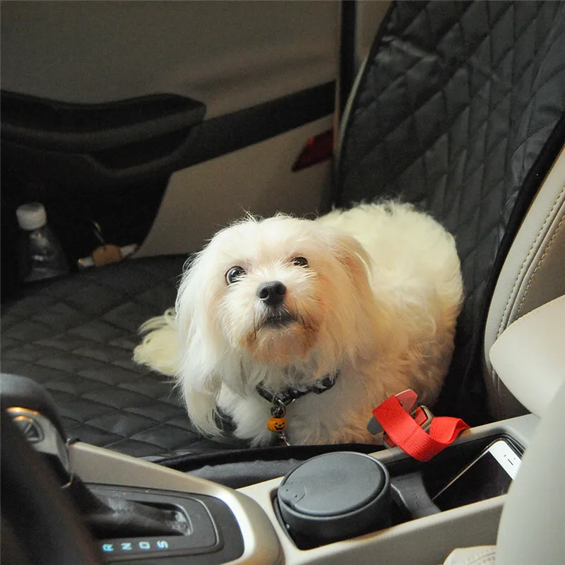Pet Car Front Seat Cover Protector Waterproof Back Bench Seat Interior Travel Accessories Car Covers Mat With Safety Belt
