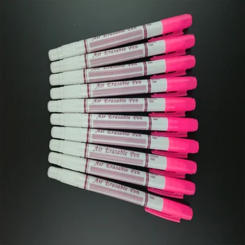 

10pcs Air Erasable Pen Water Soluble Fabric Dual function Marker Pens for replace Tailor's Chalk Sewing Tools Accessories Pencil
