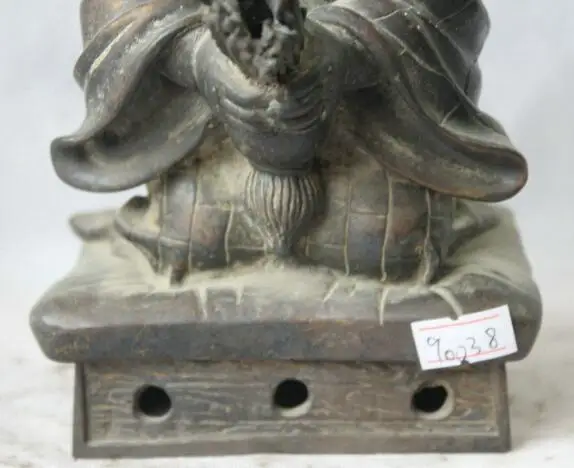 S1064 8 &quotКитайский буддийский из бронзы молодой монах благословит молитву