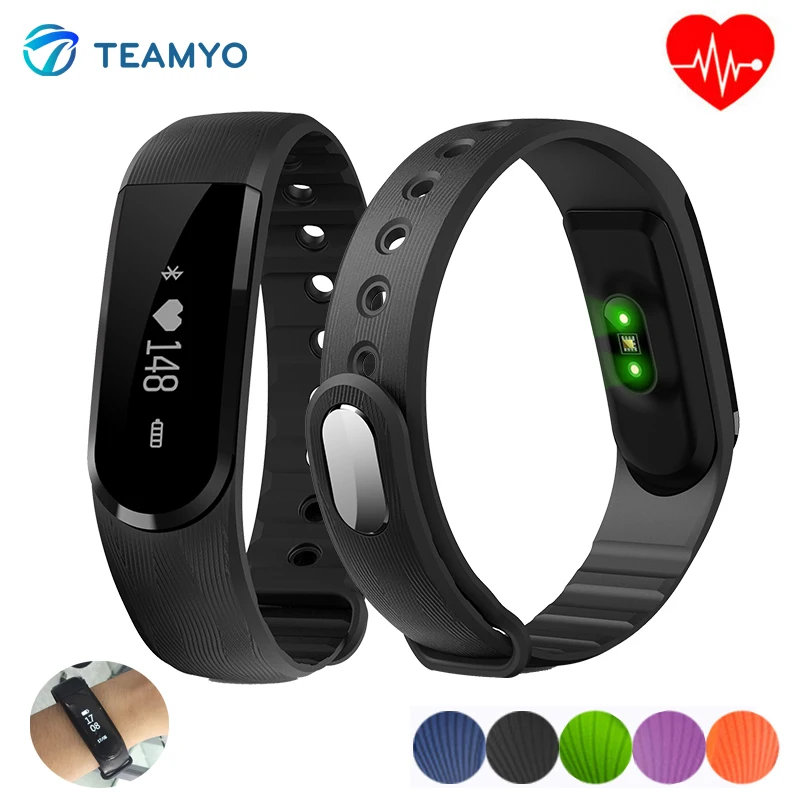  ID101 Bluetooth Смарт Браслет OLED Умный Браслет Heart Rate Monitor Фитнес Tracker Музыка Управления Смарт Браслет ID107 Модернизированный 