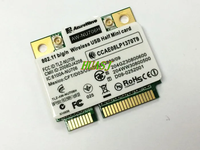 NAW AzureWave AW NU706H RT3070L Wireless Wifi WLAN Half Size Mini PCIe Card 802 11 b