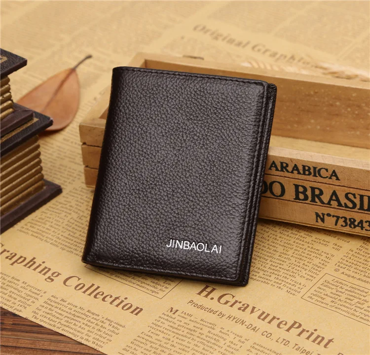 Jinbaolai фирменные мужские кошельки с карманами из натуральной кожи, чехол для кредитных карт, кошелек для водительских прав, мужской кошелек, Cartera Mujer