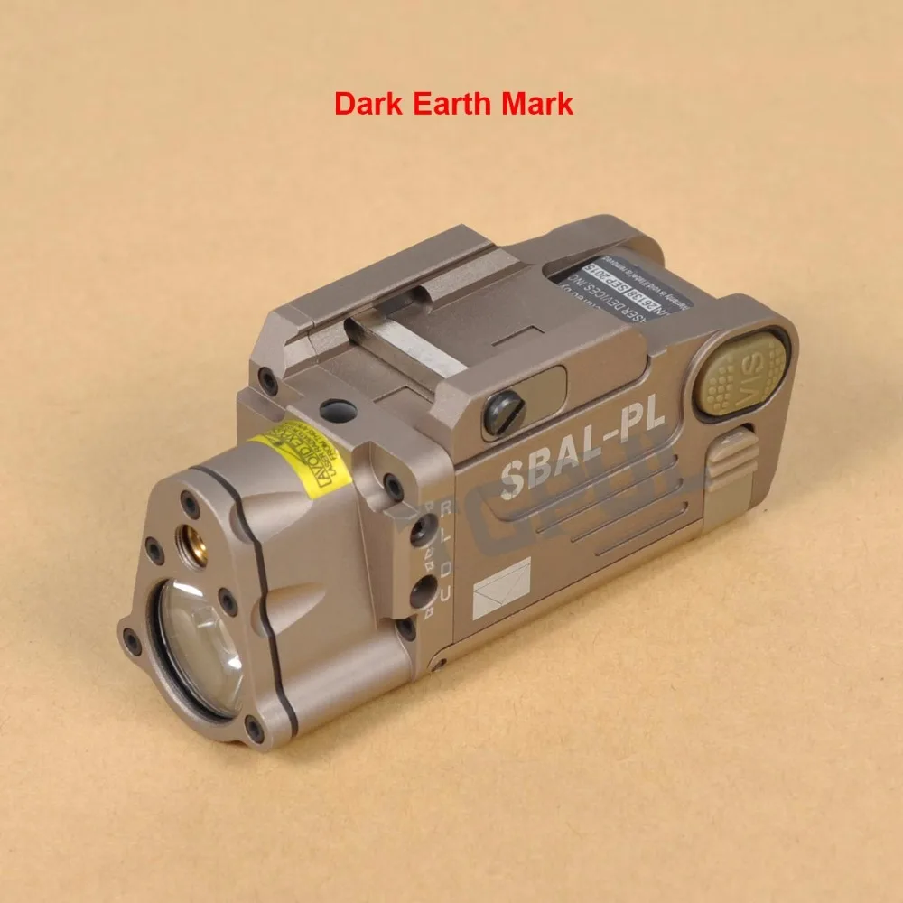 TGPUL SBAL-PL Тактический лазерный светильник комбинированный военный оружейный светильник белый осветитель красный лазерный фонарик для пистолета