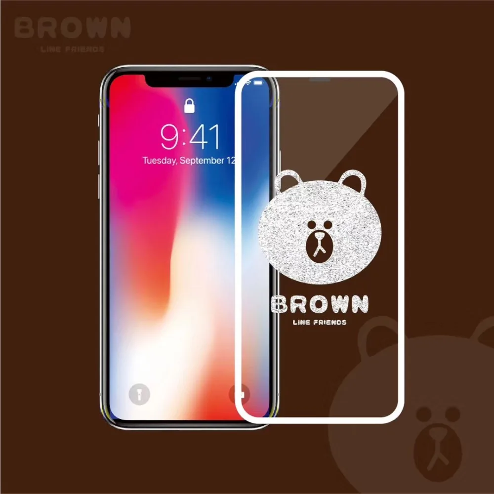 

Funny Qute Cartoon phone Tempered for iPhone 6S 78PLUS X XR 8 XS MAX Glass 7plus Full Screen Protector 6plus Fashion protection