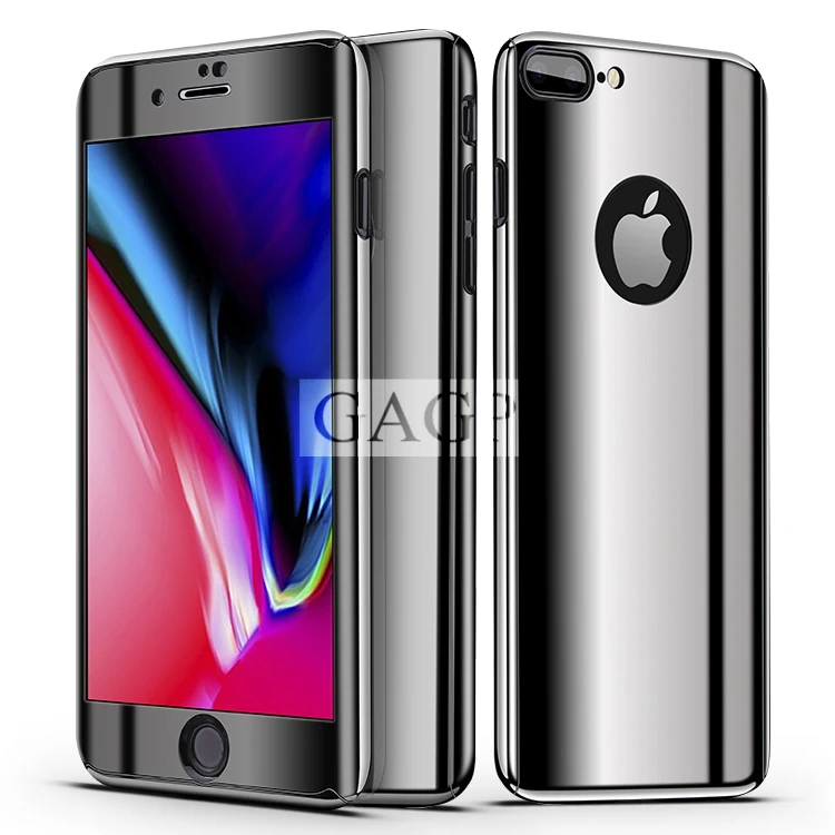 Зеркальный чехол с полной защитой для iphone XS MAX 6 s Plus 360 7 X 10 Apple 8 XR чехол|Бамперы| |
