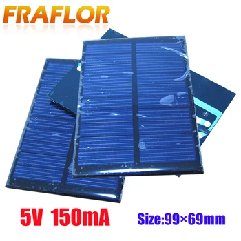

Free Shipping 2Pcs/Lot 5V 150mA Polycrystalline Solar Panel, 0.75W Small Mini Solar Cell PV Solar Cell Panel Battery Charger