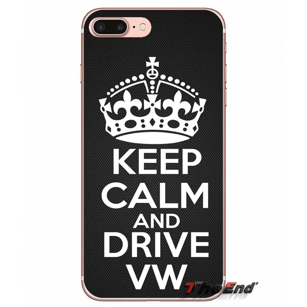 Для iPhone X 4 4S 5 5S 5C SE 6 6S 7 8 плюс samsung Galaxy J1 J3 J5 J7 A3 A5, с надписью «Keep Calm and Drive Фольксваген автомобильный чехол - Цвет: images 3