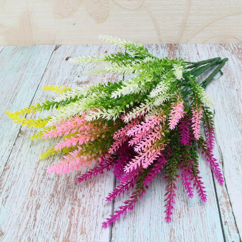 36cm 25 Heads Wedding Party Artificial Flowers Lavender Fake Bridal Bouquet Party Home Decor Decorations Artificial Flowers 36cm 25 Heads Wedding Party Artificial Flowers Lavender Fake Bridal Bouquet Party Home Decor Decorations Artificial Flowers