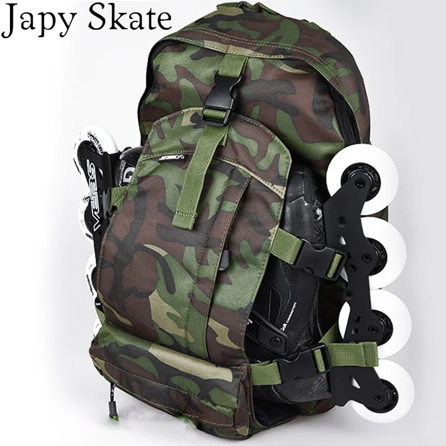 

Japy Skate Professional Skating Backpack Camouflage SEBA Skating Bag Roller Skating Bag Athletic Camping Backpack Free Shipping