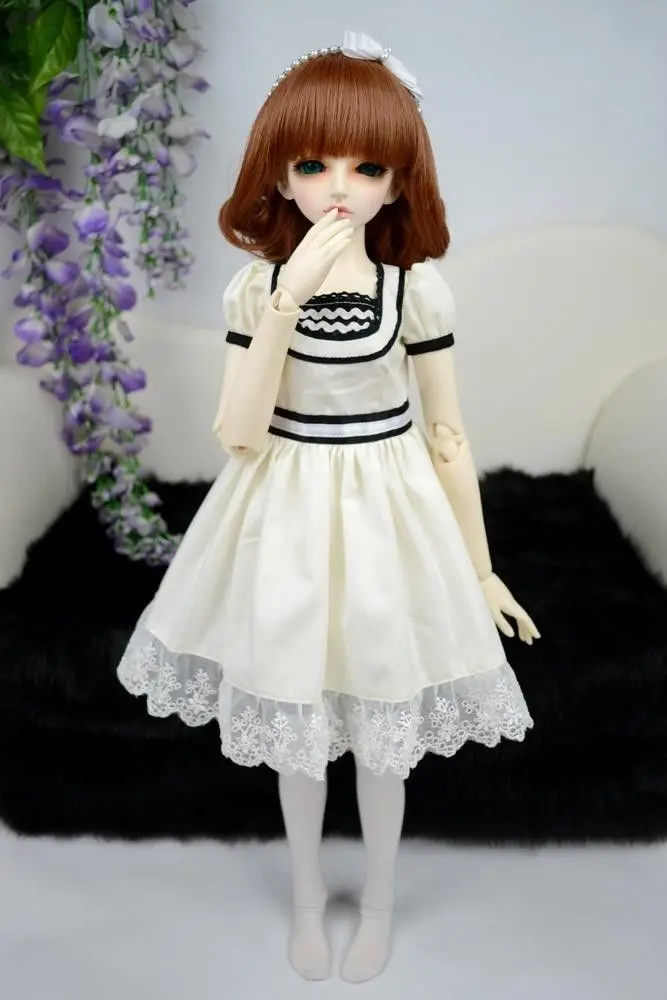 

[wamami] 105# White Lace Splice Dress 1/3 SD DZ AOD BJD Dollfie