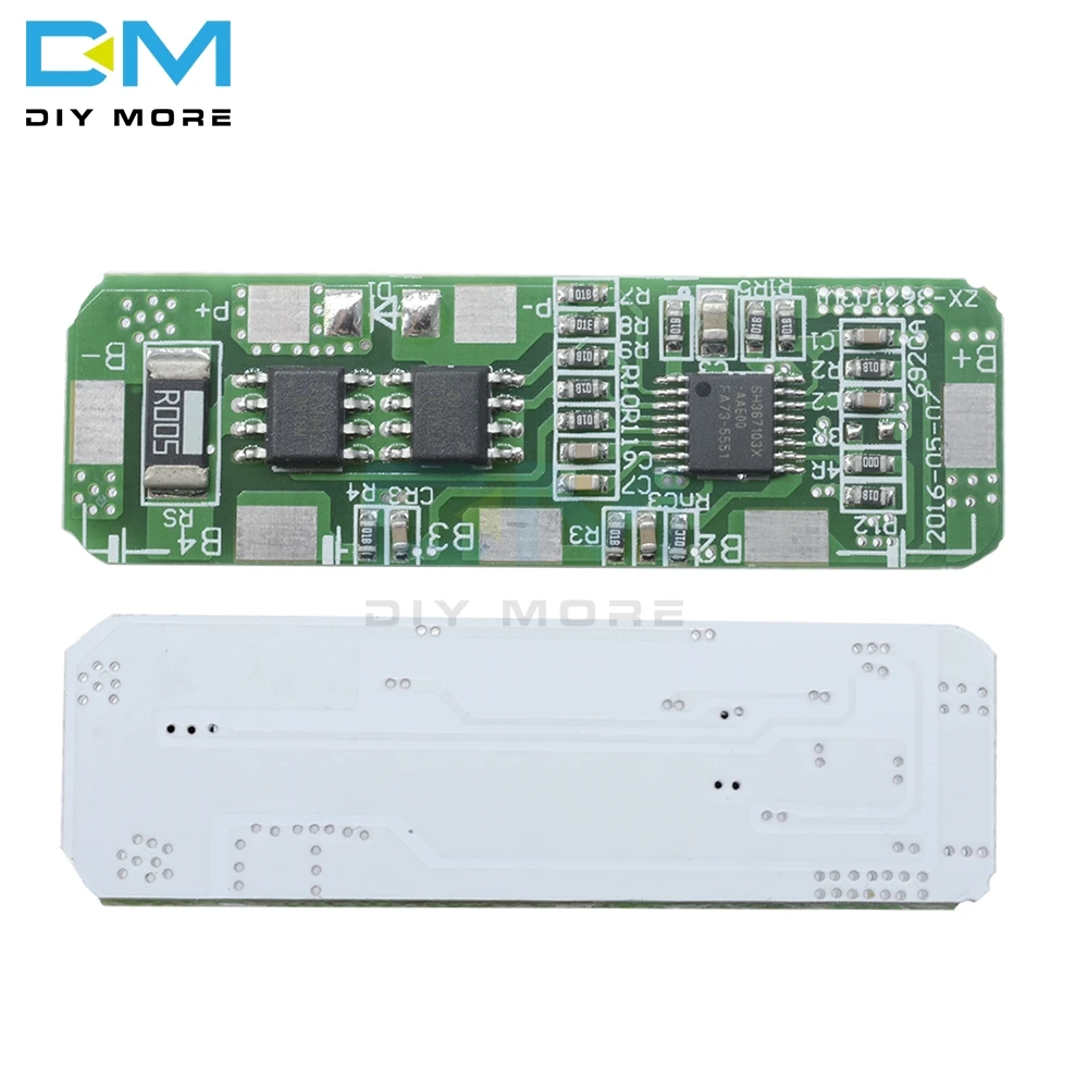 3A 5A PCB BMS Защитная плата управления для 4 упаковок 4S 18650 литий ионная литиевая