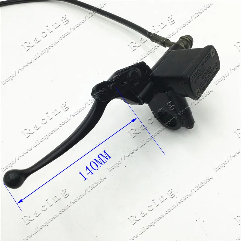 Tanie ATV tylny hamulec dźwignia zgromadzenie dla 50 70 90 110 125 150cc Quad cylinder główny zacisk chiński lewy uchwyty do kierownicy uchwyty