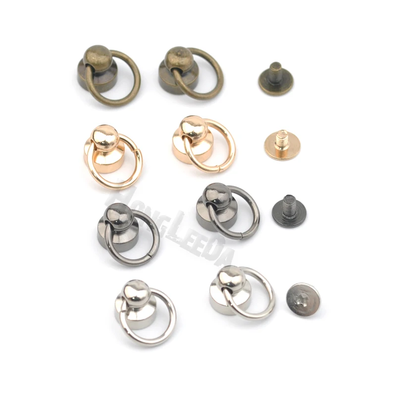 Buy DIY 50sets/lot 6*9*9mm metal brass screw rivets