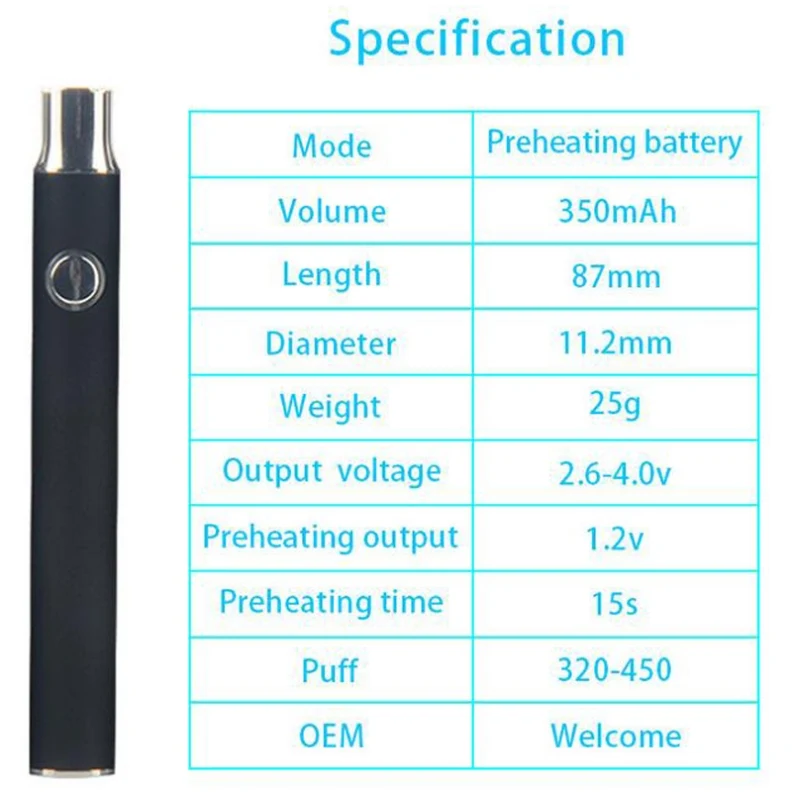 10pcs/lots Colorful O.pen vape bud touch battery with 510 thread fit G2 CE3 MT6 Glass Cartridge e cigarette cartridge vaporizer